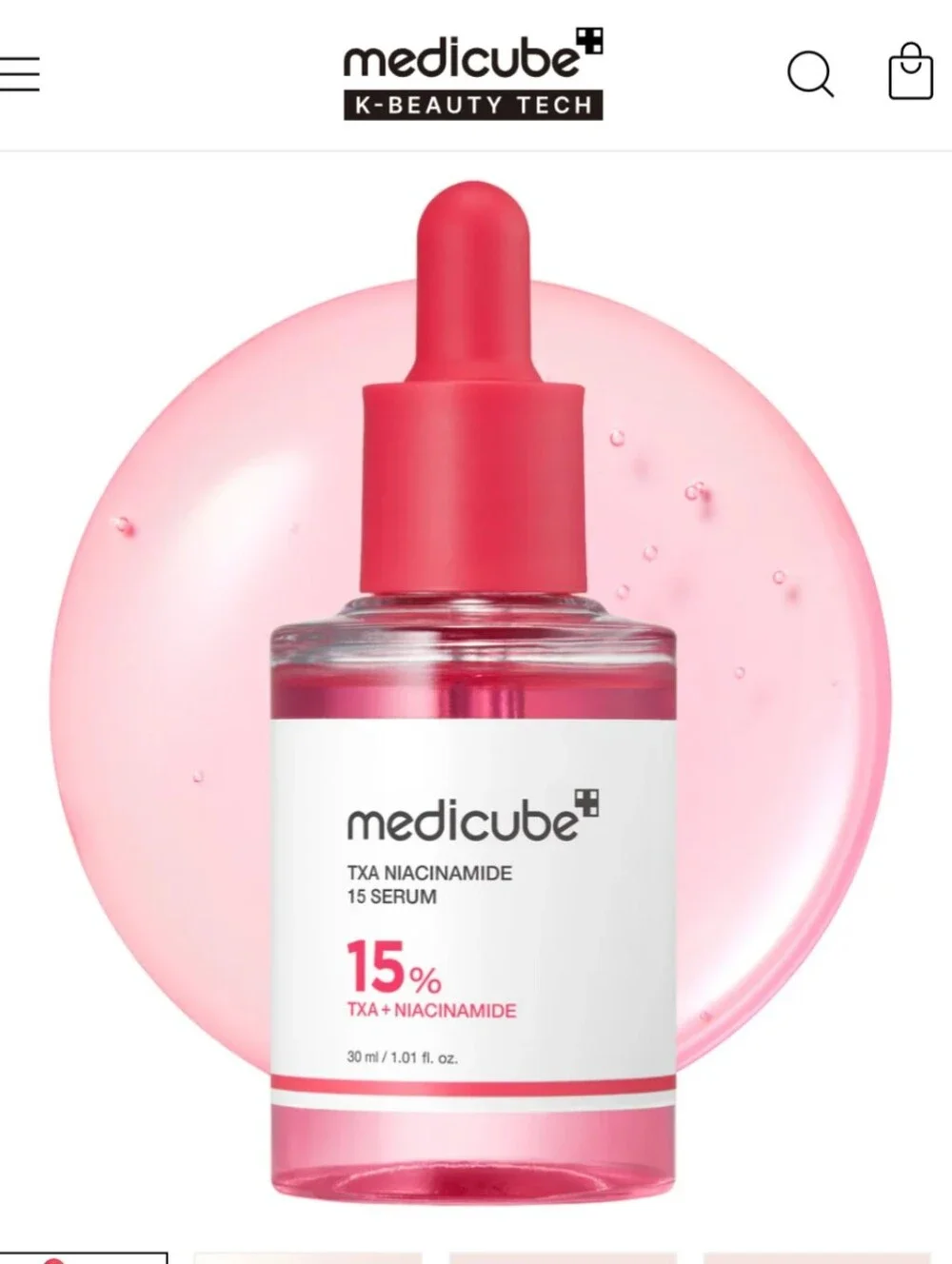 ❤️ TXA & Niacinamide 15% Glow Serum -For Uneven Skin Tone & Texture Medicube